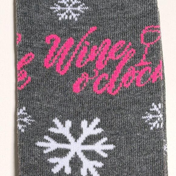 Nordstrom Wine Lover Holiday Christmas Socks Gift Box size 5 10 - Picture 4 of 8